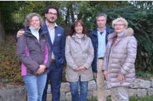 Der Vorstand: Christina Baldus-Hummer, Dario Tripoli, Christine Bühn, Harald Hartung und Annelie Gobell
